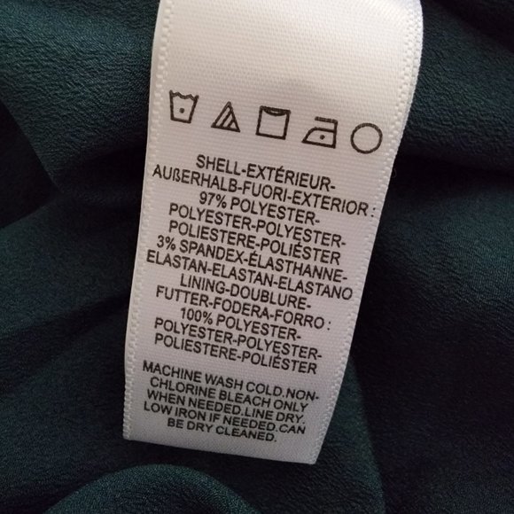 Dress The Population Alondra Dress Pencil Blouson Pine Women's XS MSRP $149 - Picture 4 of 9